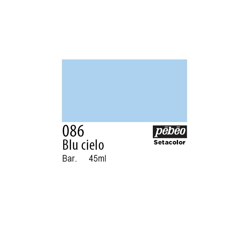 086 - Pebeo Setacolor Opaco Blu Cielo