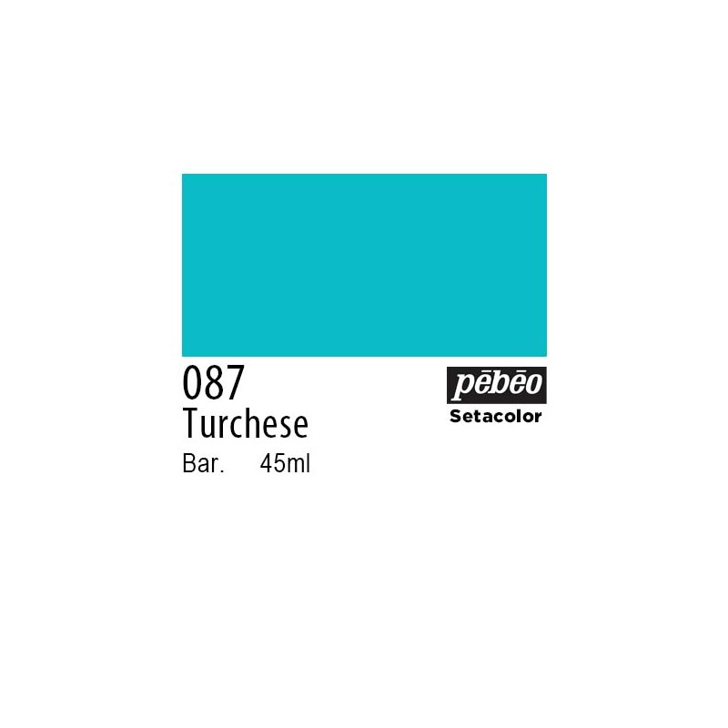 087 - Pebeo Setacolor Opaco Turchese