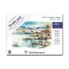 Clairefontaine Goldline Studio Pad, Blocco Collato 1 lato, Bianco naturale, 100 Fogli, Grana Fine, 200gr/Mq