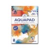 Clairefontaine Goldline Aquapad, Blocco Collato 1 lato, Bianco, 50 Fogli, Grana Media e Fine, 300gr/Mq
