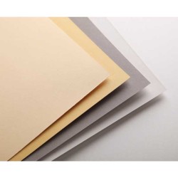 Clairefontaine Pastelmat n.1, Blocco collato 1 lato, 12 Fogli assortiti (Mais, Ranuncolo, Grigio chiaro, Grigio scuro), 360gr/Mq