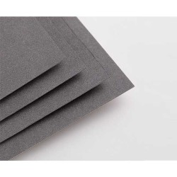 Clairefontaine Pastelmat n.6, Blocco collato 1 lato, 12 Fogli Antracite, 360gr/Mq