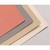 Clairefontaine Pastelmat n.7, Blocco collato 1 lato, 12 Fogli assortiti (Beige, Sabbia, Sanguigno, Antracite), 360gr/Mq