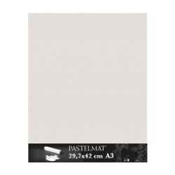 Clairefontaine Pastelmat Grigio chiaro, confezione da 5 fogli, cm 29,7x42 (A3), 360gr/Mq