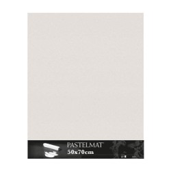 Clairefontaine Pastelmat Grigio chiaro, confezione da 5 fogli, cm 50x70, 360gr/Mq