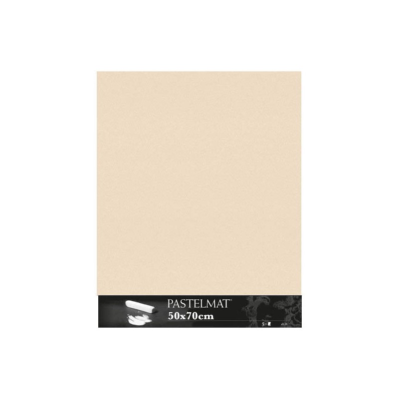 Clairefontaine Pastelmat Mais, confezione da 5 fogli, cm 50x70, 360gr/Mq