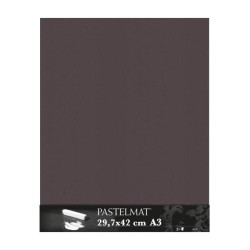 Clairefontaine Pastelmat Marrone, confezione da 5 fogli, cm 29,7x42 (A3), 360gr/Mq