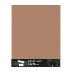 Clairefontaine Pastelmat Terra di Siena, confezione da 5 fogli, cm 50x70, 360gr/Mq