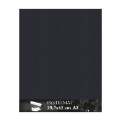 Clairefontaine Pastelmat Antracite, confezione da 5 fogli, cm 29,7x42 (A3), 360gr/Mq