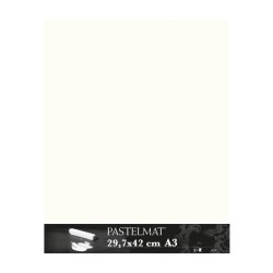 Clairefontaine Pastelmat Bianco, confezione da 5 fogli, cm 29,7x42 (A3), 360gr/Mq