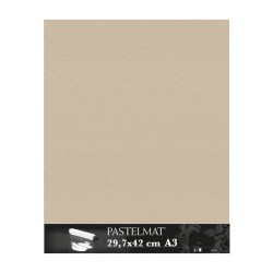 Clairefontaine Pastelmat Sabbia, confezione da 5 fogli, cm 29,7x42 (A3), 360gr/Mq