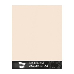 Clairefontaine Pastelmat Beige, confezione da 5 fogli, cm 29,7x42 (A3), 360gr/Mq