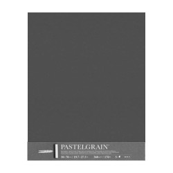 Clairefontaine Pastelgrain Grigio scuro, confezione da 5 fogli, cm 50x70, 360gr/Mq