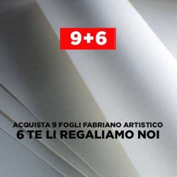 Fabriano Artistico Extra White, confezione da 15 fogli, cm 56x76, grana fina, 300gr/mq