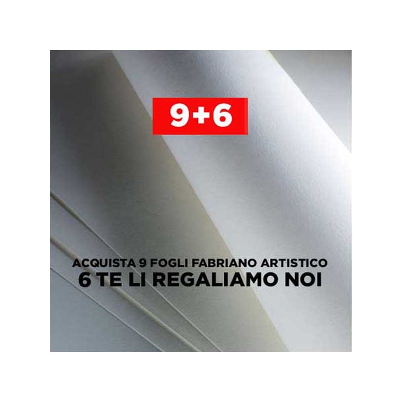 Fabriano Artistico Extra White, confezione da 15 fogli, cm 56x76, grana fina, 300gr/mq