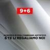 Fabriano Artistico Extra White, confezione da 15 fogli, cm 56x76, grana grossa, 300gr/mq