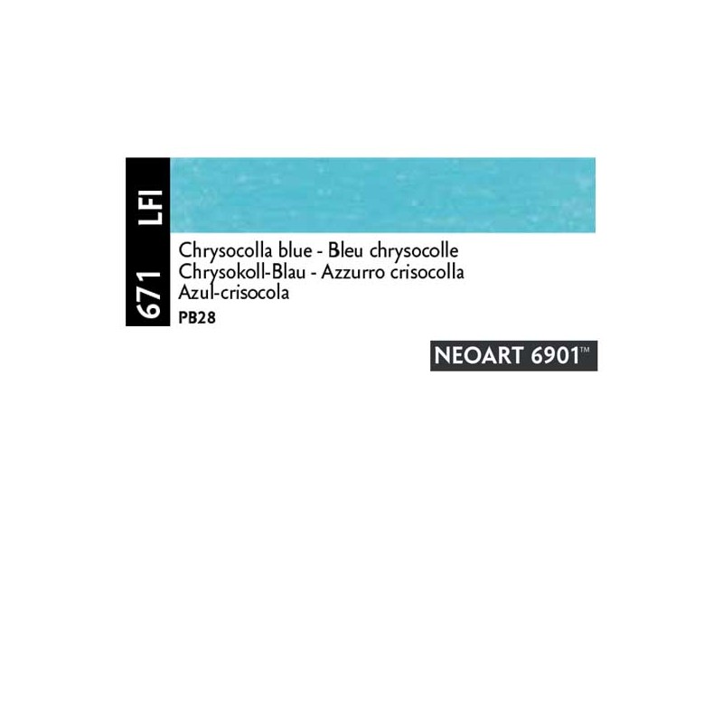 671 - Caran d'Ache Pastello Neoart 6901 Azzurro crisocolla