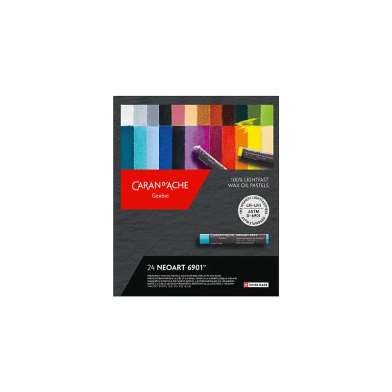 Caran d'Ache Neoart 24 Pastelli a cera e olio