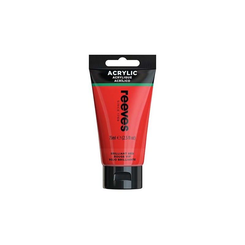 Reeves Acrilico Rosso Brillante 75ml