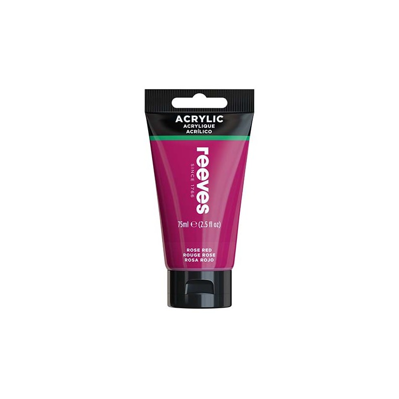 Reeves Acrilico Rosso Rosa 75ml