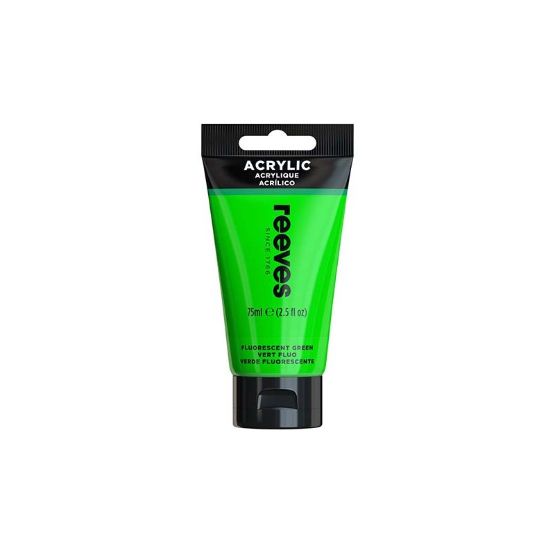 Reeves Acrilico Verde Fluorescente 75ml