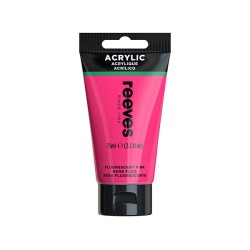 Reeves Acrilico Rosa Fluorescente 75ml