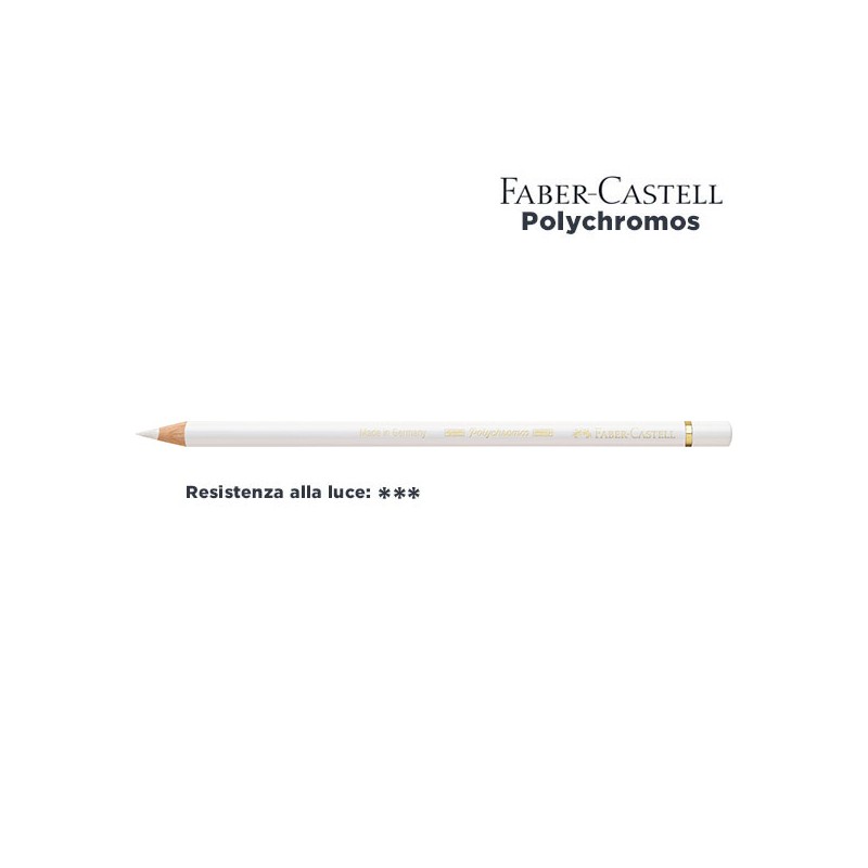 101 - Faber-Castell matita colorata Polychromos Bianco