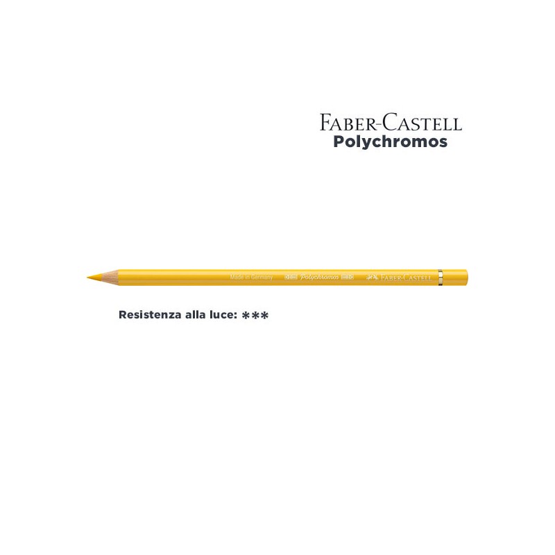 108 - Faber-Castell matita colorata Polychromos Giallo Cadmio Scuro