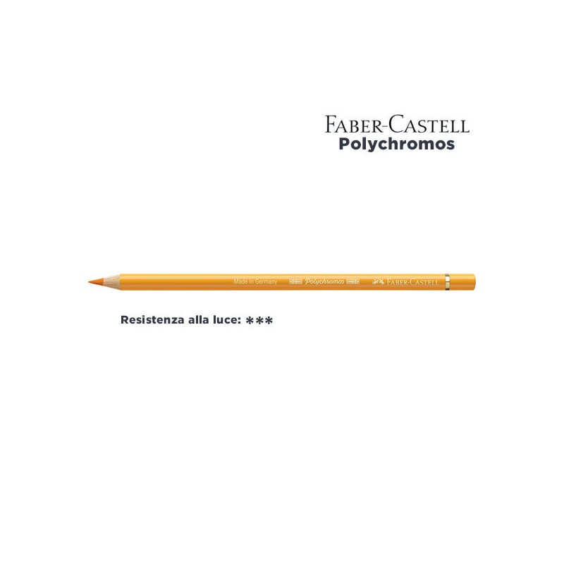 109 - Faber-Castell matita colorata Polychromos Giallo Cromo Scuro