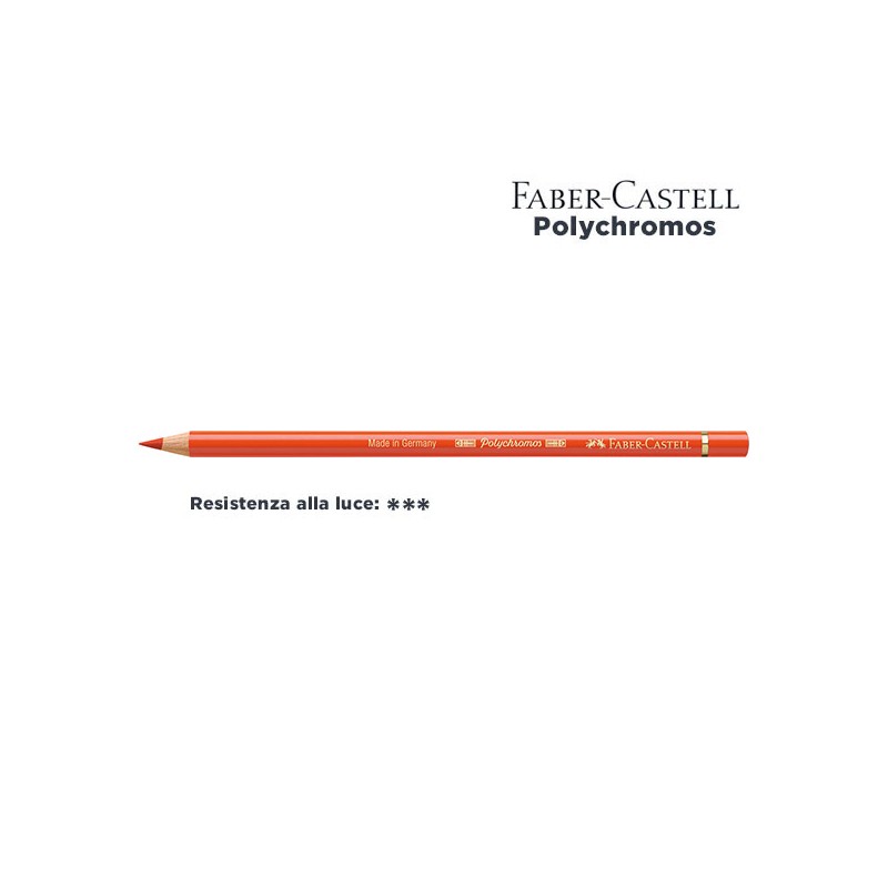 115 - Faber-Castell matita colorata Polychromos Arancione Cadmio Scuro