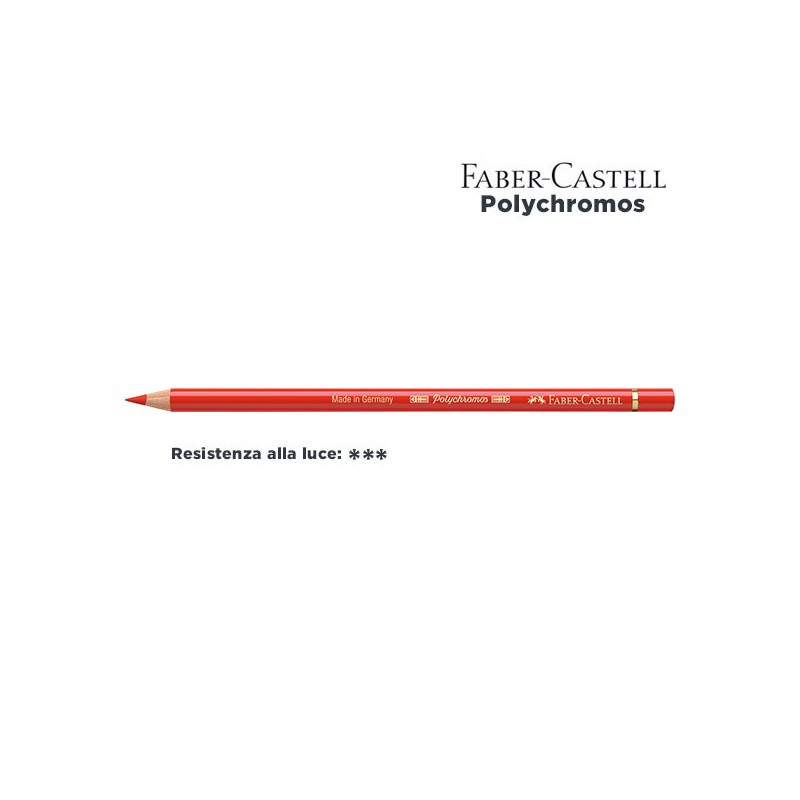 117 - Faber-Castell matita colorata Polychromos Rosso Cadmio Scuro
