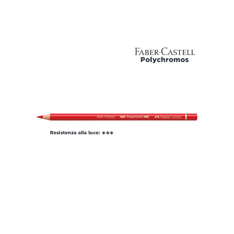 121 - Faber-Castell matita colorata Polychromos Rosso Geranio Chiaro