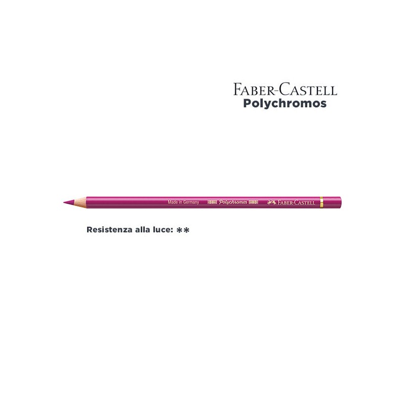125 - Faber-Castell matita colorata Polychromos Rosa Porpora Medio