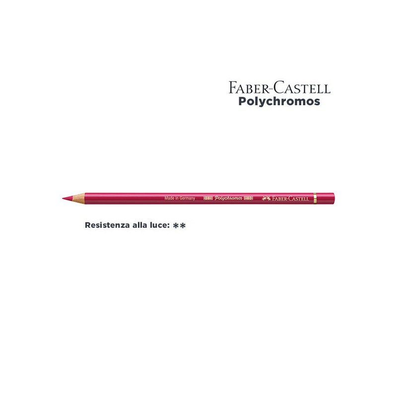 127 - Faber-Castell matita colorata Polychromos Rosa Carminio