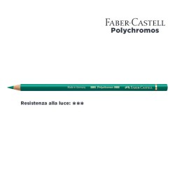 161 - Faber-Castell matita colorata Polychromos Verde Ftalico