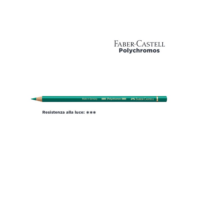 161 - Faber-Castell matita colorata Polychromos Verde Ftalico