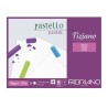 Fabriano Tiziano, blocco collato 1 lato, 24 fogli bianchi, cm 30,5x41, 160gr/mq