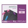 Fabriano Tiziano, blocco collato 1 lato, 24 fogli neri, cm 30,5x41, 160gr/mq