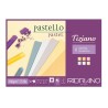 Fabriano Tiziano, blocco collato 1 lato, 30 fogli, colori tenui, cm 21x29,7, 160gr/mq