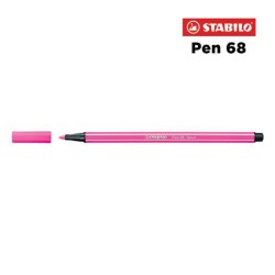 056 F - Stabilo Pen 68 Pennarello Rosa Fluorescente