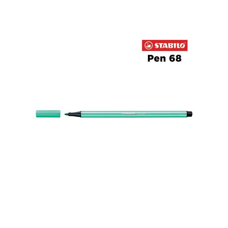 13 - Stabilo Pen 68 Pennarello Verde Ghiaccio