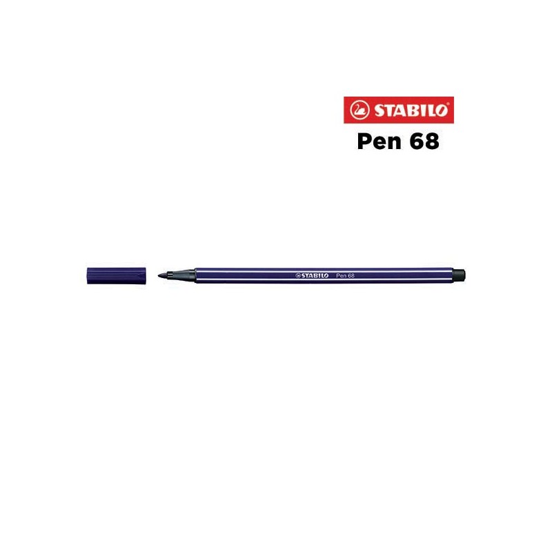 22 - Stabilo Pen 68 Pennarello Blu Di Prussia