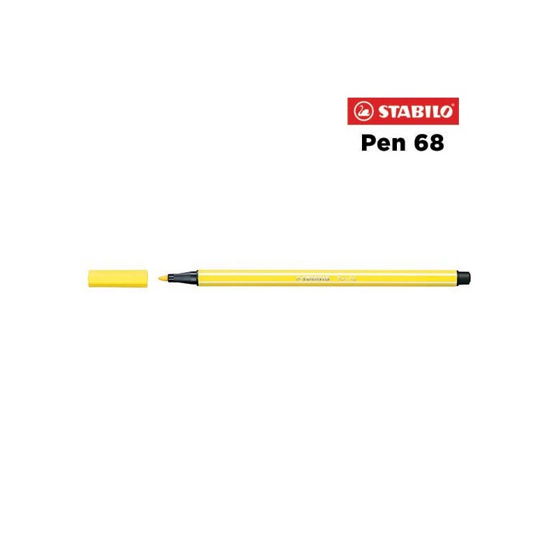 24 - Stabilo Pen 68 Pennarello Giallo Limone