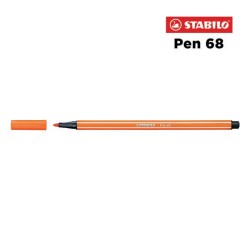 30 - Stabilo Pen 68 Pennarello Vermiglio Pallido