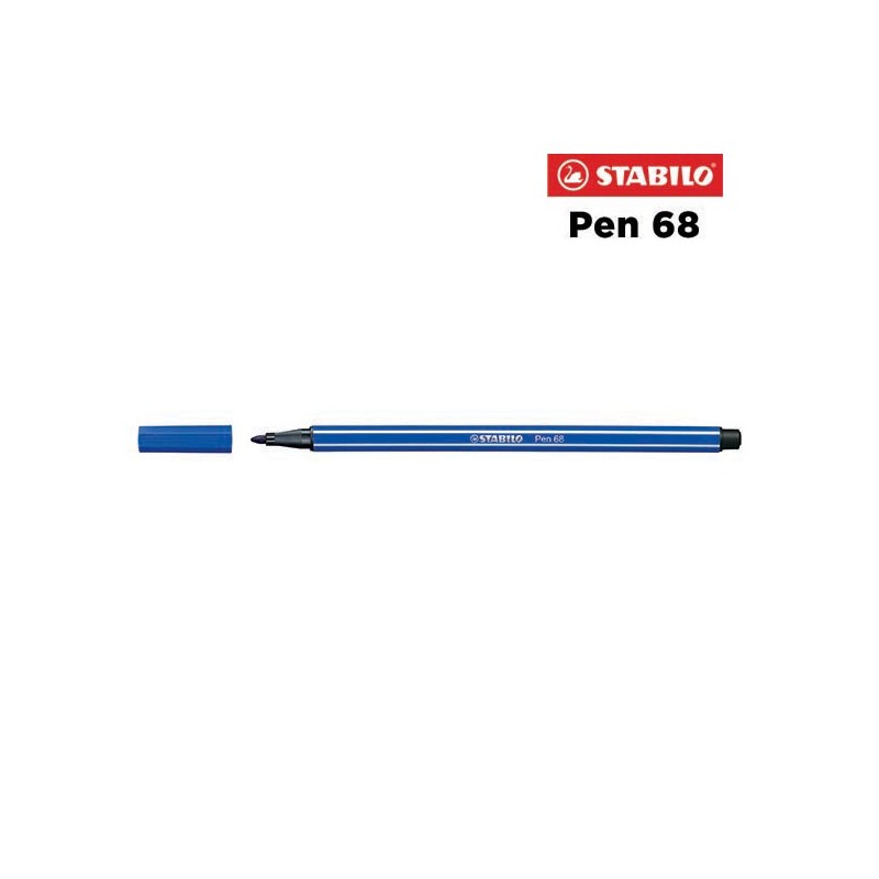 32 - Stabilo Pen 68 Pennarello Blu Oltremare