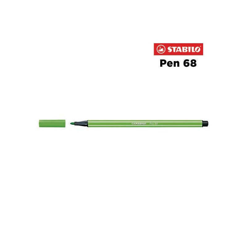 33 - Stabilo Pen 68 Pennarello Verde Chiaro