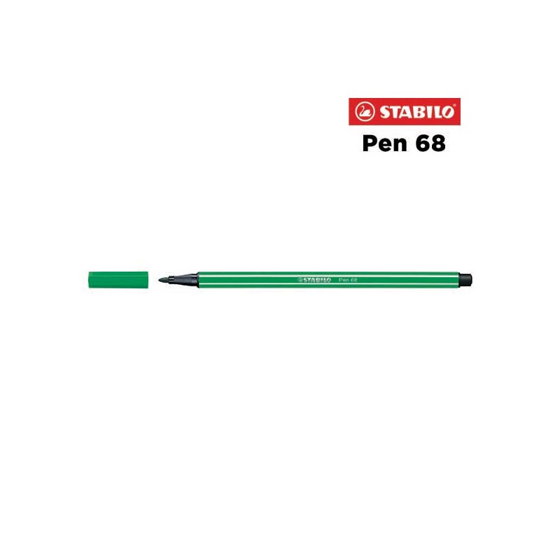 36 - Stabilo Pen 68 Pennarello Verde Smeraldo