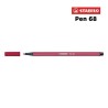 50 - Stabilo Pen 68 Pennarello Rosso Scuro