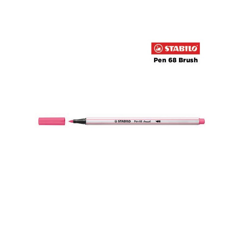 29 - Stabilo Pen 68 Brush Pennarello Rosa Chiaro
