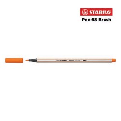 30 - Stabilo Pen 68 Brush Pennarello Vermiglio Pallido